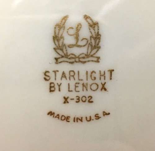 Lenox China STARLIGHT Bread Plates SET OF FOUR PLATES - Picture 2 of 2