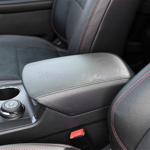Leather Center Console Lid Armrest Cover For Ford Explorer 2011-2018 Black - Picture 3 of 8