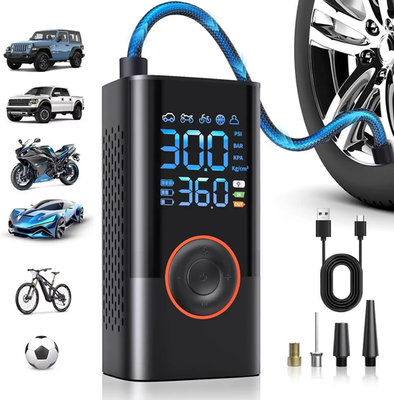 #ad Smart High Pressure Air Pump For Car Tire Inflator Portable Air Compressor $59.99