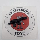 Vintage Star Wars Imperial Blaster Part Accessory Blue / Black Authentic V.2