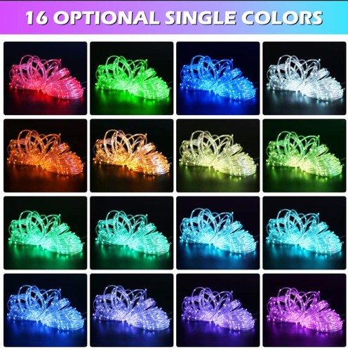 Color Changing Rope Lights Outdoor, String Lights with Plug & Remote | 99FT - Picture 4 of 7