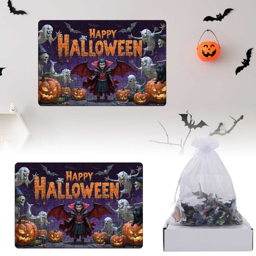 Juguete rompecabezas de Halloween para niños educativo rompecabezas juego fiesta actividad para