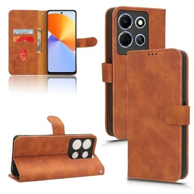 Für Infinix Note 30 4G Skin Feel Magnet Flip Leder Handy Hülle Cover Schale