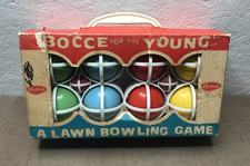 Sportcraft Bocce Ball Set 8 Balls, 2 Pallino Balls, Carrying Case, Original Box
