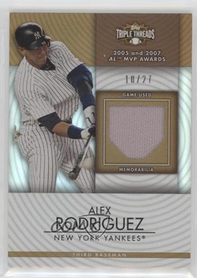 2012 Topps Triple Threads Unity Relics Sepia 10/27 Alex Rodriguez #TTUR-217 03xg