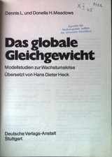 Das globale Gleichgewicht : Modellstudien z. ...