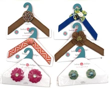 Lindsay Phillips Switch Flops Straps Snaps Lot of 6 Sandals Flowers NWT
