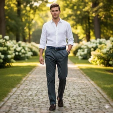 NWOT Haggar Men 42x29 Dress Pant 4-Pocket 100% Cotton Thick & Dense High Quality