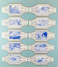 Tintin - Bague à (de) Cigare Murillo - L'Ile Noire Série a Complète 10 Pièces (B
