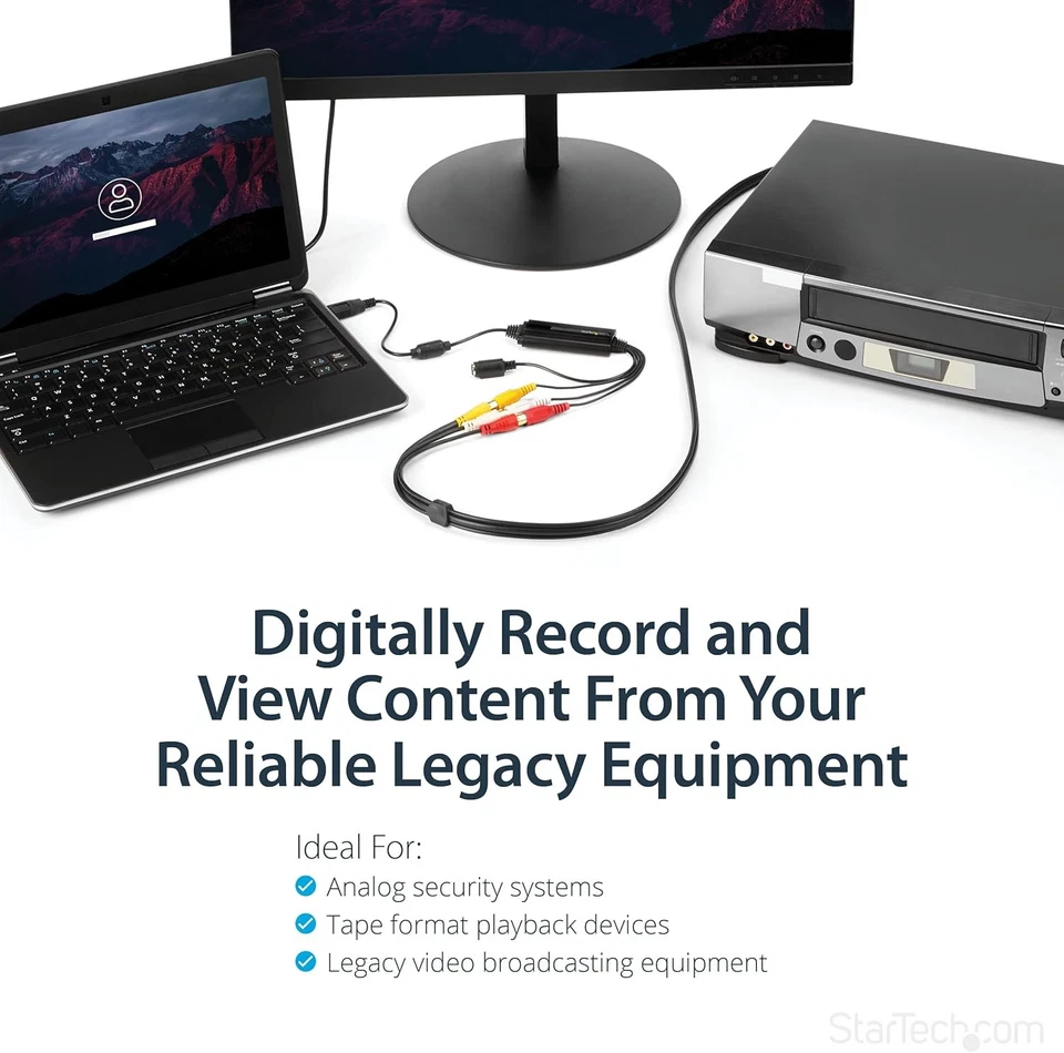 StarTech.com USB Video Capture Adapter Cable - S-Video/Composite to USB 2.0 S... - Image 4 of 4