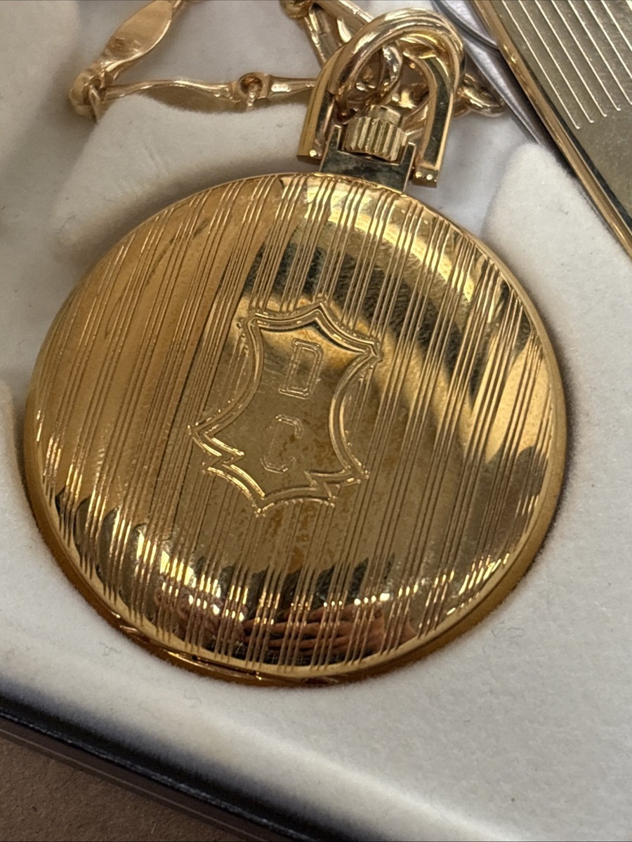 Colibri Quartz Men's Gold Pocket Watch and Knife Set With Case | eBay Colibri Quartz Men's Gold Pocket Watch and Knife Set With Case | eBay