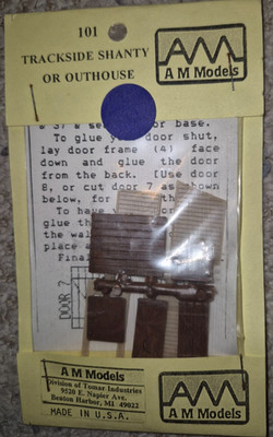 HO AM Models 101 Trackside Shanty or Outhouse Kit  NIP BE6