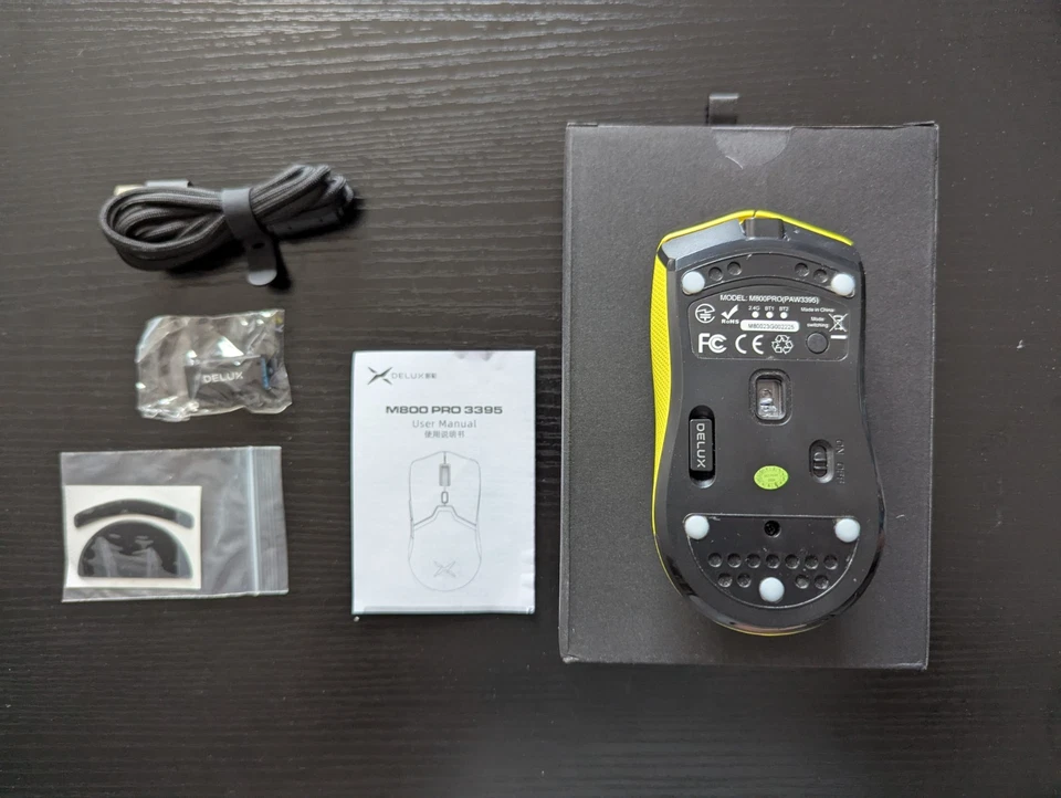 Delux M800 Pro Wireless Gaming mouse 3395 2.4GHz Bluetooth - Image 3 of 4