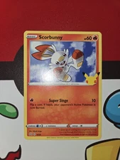 Scorbunny 16/25 - Non-Holo  Pokemon TCG 25th Anniversary McDonalds Promo Nm