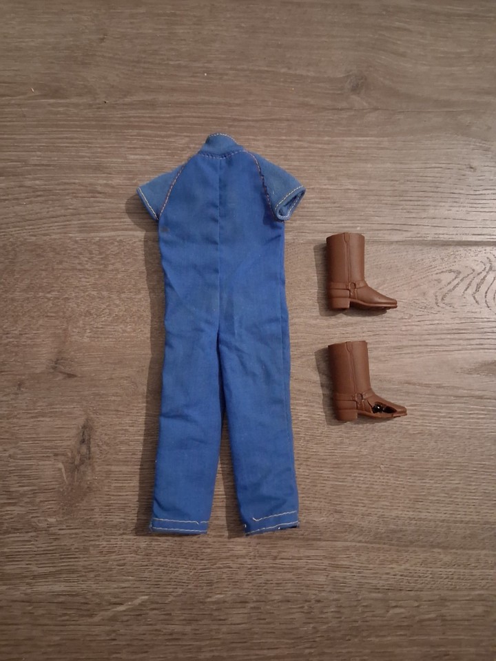 MATTEL BIG JIM DOUBLE TROUBLE FIGURE BLUE SUIT & P.A.C.K. BOOTS SPY GUY