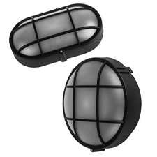 Wall-Mounted Bulkhead Lamp Outdoor IP44 Garden Light