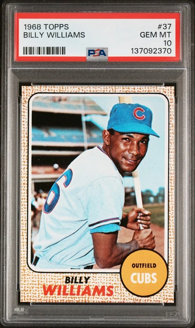 1968 TOPPS #37 BILLY WILLIAMS PSA 10