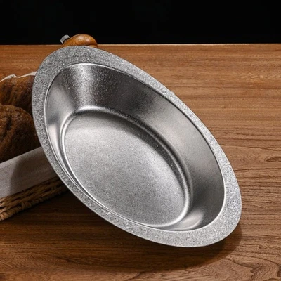 Vintage Boat Design Stainless Steel Salad Plate for Curry Fruit and Dessert - Image 1 of 4