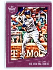Manny Machado 2019 Panini Diamond Kings Framed Plum #149 San Diego Padres