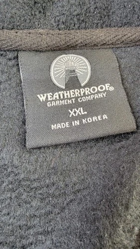 Weatherproof Nissan 350Z Logo XXL Black Fleece Full Zip Jacket Sweater New NWT  image 11
