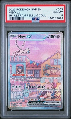 2023 POKEMON SVP EN-SV PROMO 151 ULTRA-PREMIUM COLLECTION #053 MEW EX PSA 8
