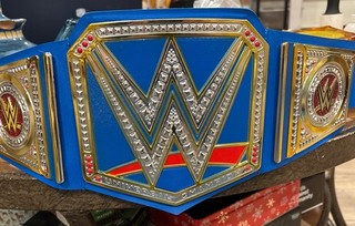 WWE Wrestling Universal Champion Blue Title Belt Replica Toy Kids Mattel 2014