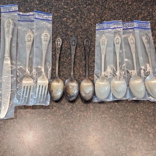 Wallace Sterling Silver Flatware Partial Set – Grande Baroque –