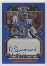 2023 Panini Prizm Draft Picks 2022 Update Blue /149 Dontario Drummond Auto 0ud4