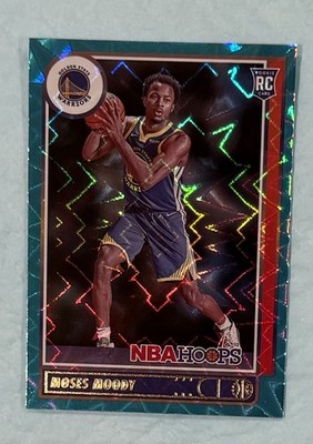 2021-22 Panini NBA Hoops - Rookies Moses Moody #229 Teal Explosion (RC)