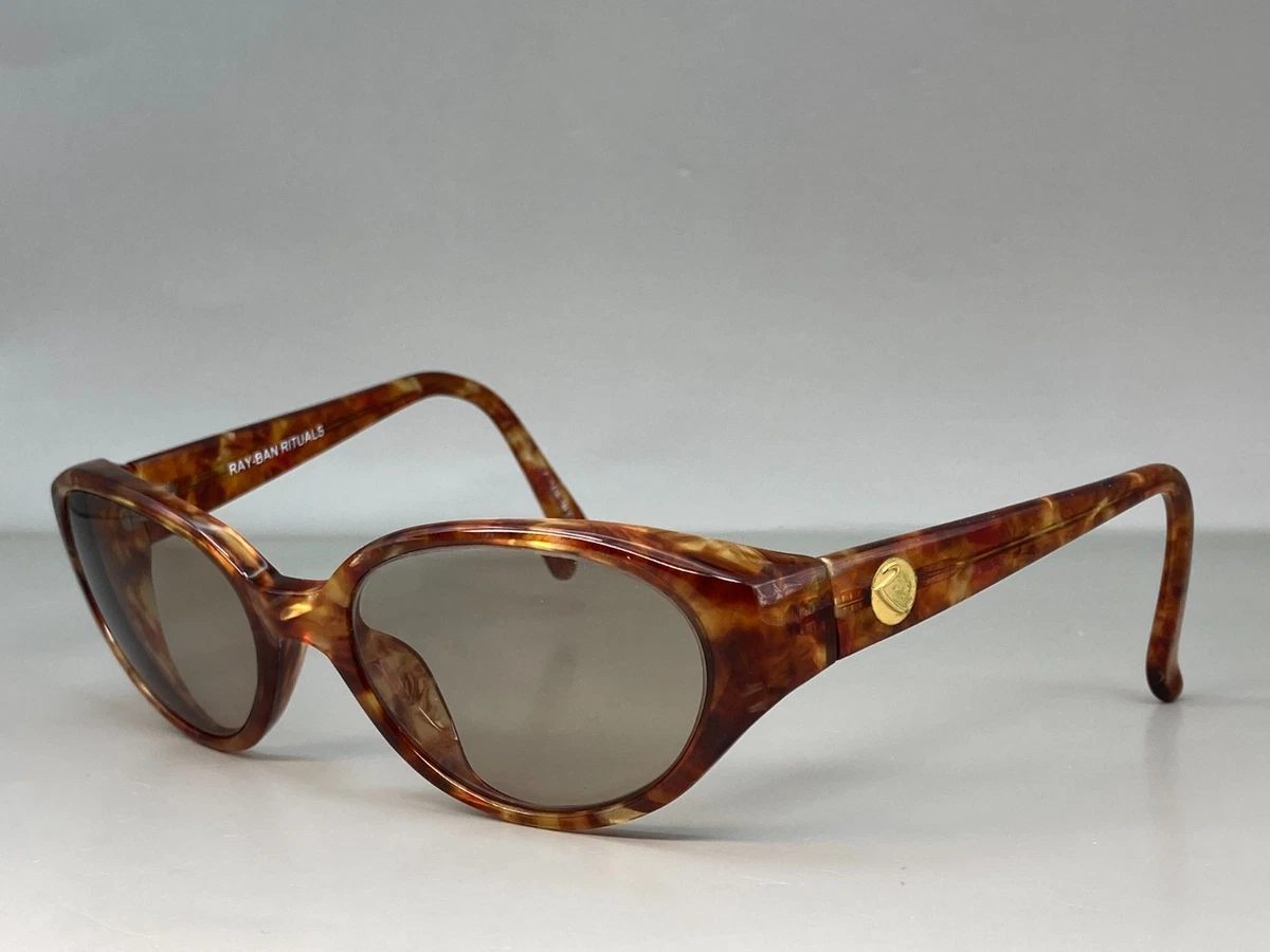 Ray-Ban Tortoise Oval Vintage Sunglasses for sale | eBay
