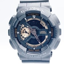 CASIO G-SHOCK GA-110RG Analog Digital Watch Black Resin with Box 16 cm