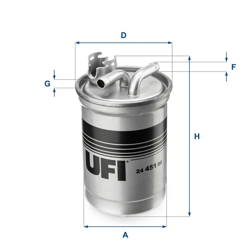 Filtro carburante Cartuccia filtro 24.451.00 UFI per AUDI A4 B7 Avant A4 B7