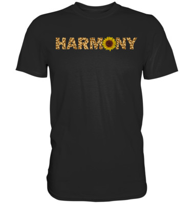 Harmony Sonnenblumen T-Shirt Harmonie Garten Motiv Gärtner Geschenk