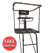 Hunting Deer Guide Gear 16' Swivel Ladder Tree Stand Boar Big Game Hunt Outdoors