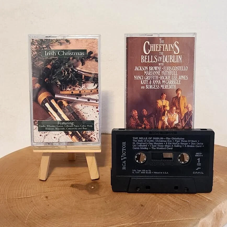 Irish Christmas (NEW) & THE CHIEFTAINS The Bells Of Dublin (USED) Cassette Tapes - Image 2 of 4