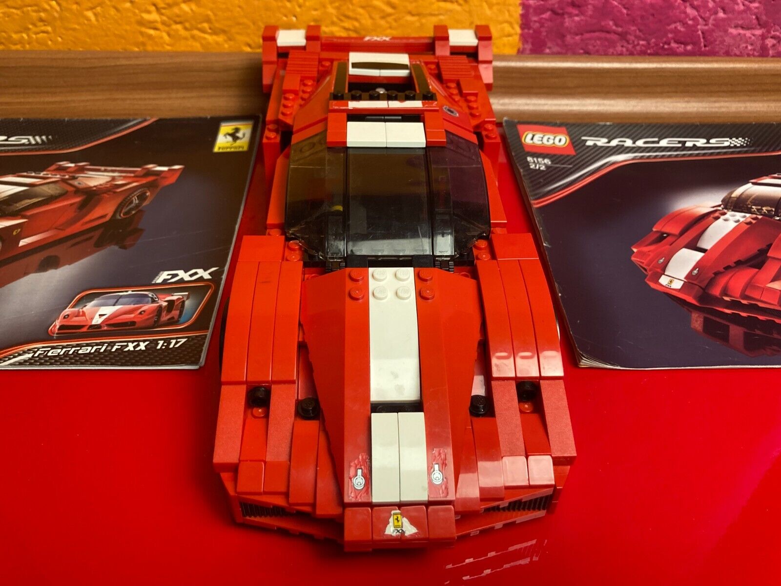VERY RARE Retro LEGO Ferrari FXX 1:17 8156 100% COMPLETE ; 2008 Racers Supercar