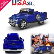 Car Truck Portable Bluetooth Speaker Rechargeable W/ USB Port FM Radio Aux Input