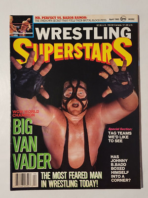 Vader Vs Razor Ramon APRIL 1993 WRESTLING SUPERSTARS MAGAZINE VADER MR. PERFECT RAZOR RAMON ...