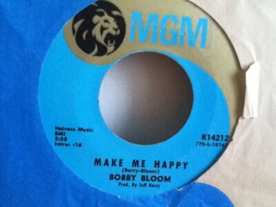 BOBBY    BLOOM  7''  45   SINGLE  , MAKE ME HAPPY  /  THIS THING I,VE GOTTEN INTO