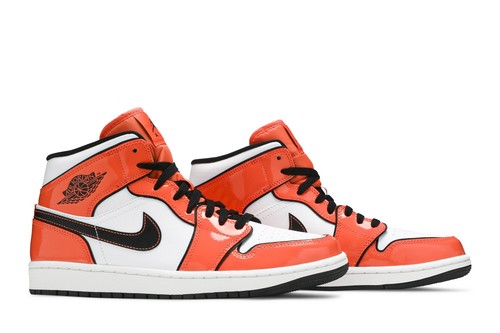 Nike Air Jordan 1 Mid SE Turf Orange Retro Sneakers DD6834-802 - Picture 2 of 4