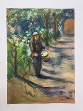 Camille Pissarro Disegno su carta (fatto a mano) firmato e timbrato tecnica m...
