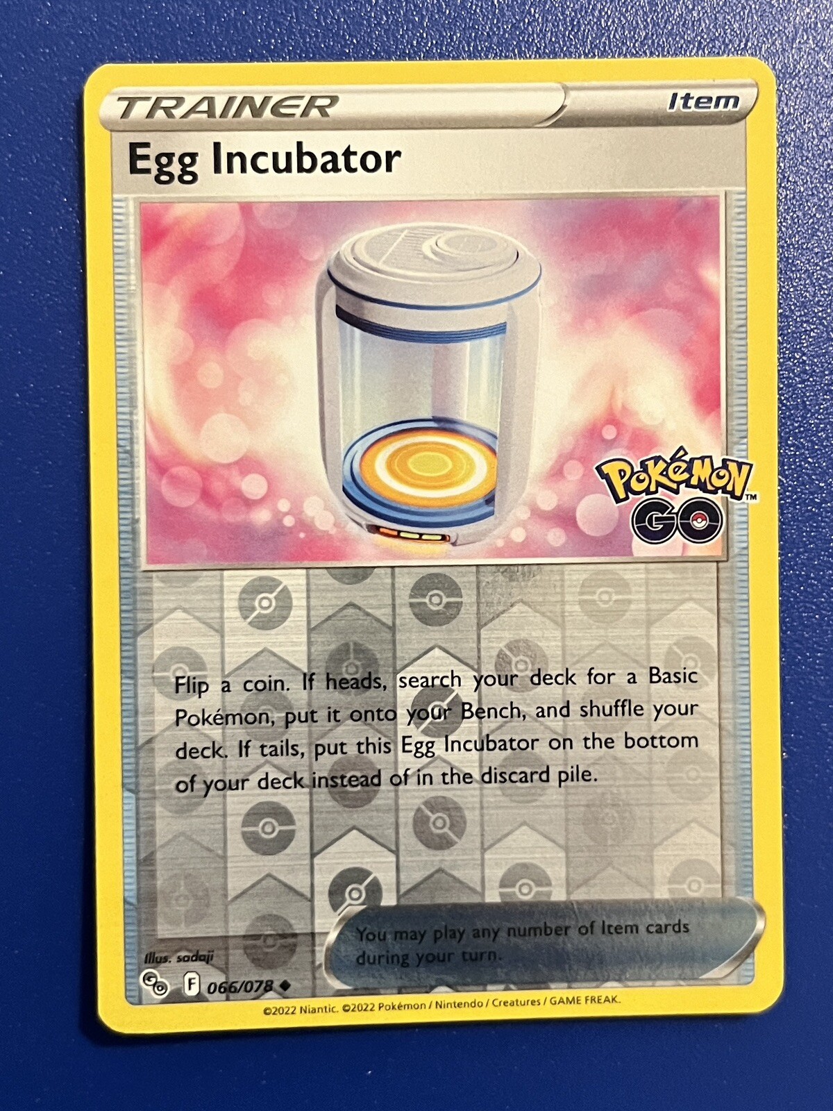 Pokémon TCG Egg Incubator Pokémon GO 066/078 Reverse Holo Uncommon