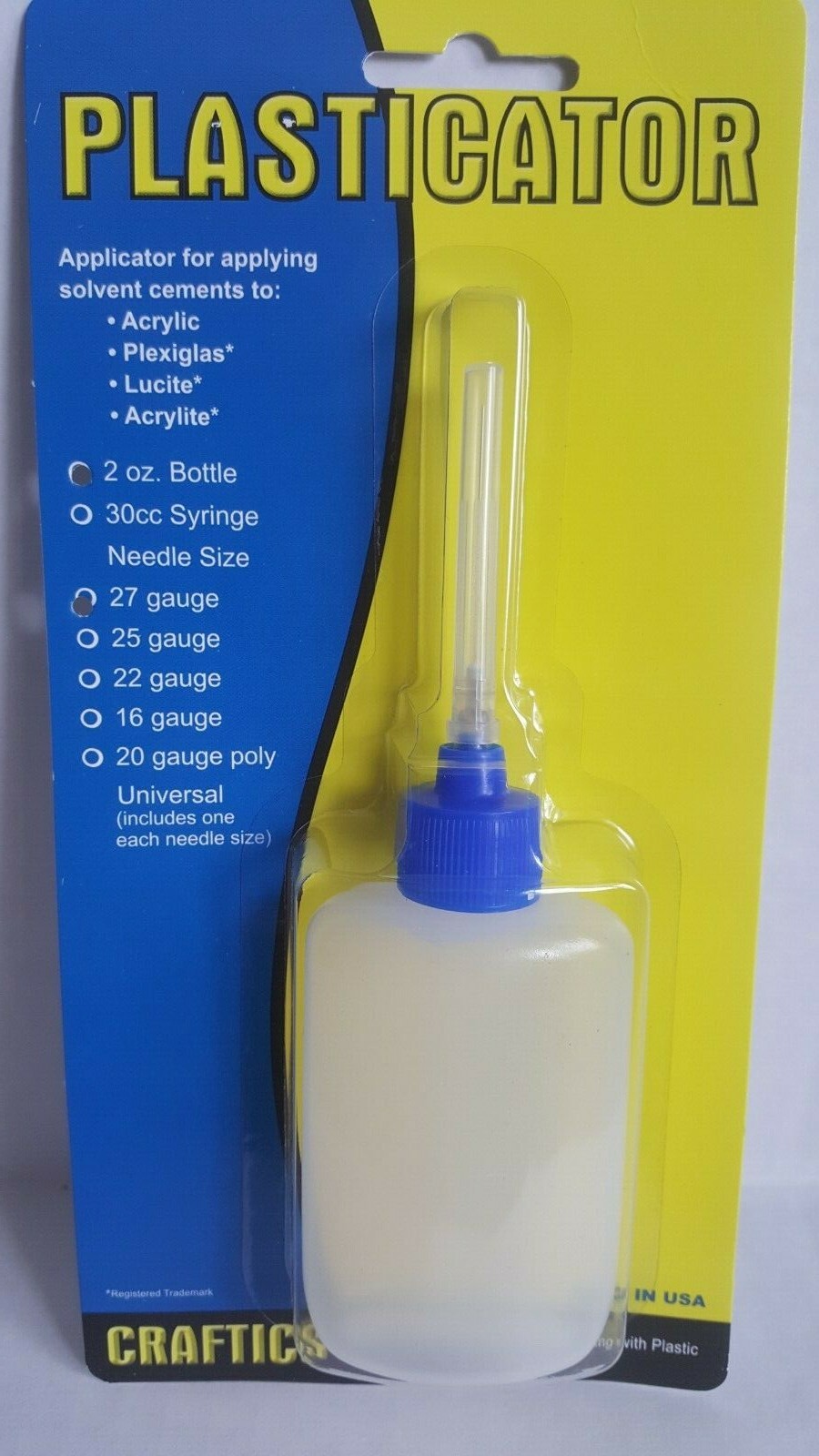Craftics 2oz Plastic Solvent Glue Plasticator with needle "NEW" eBay