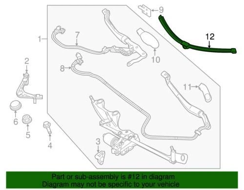Genuine Mercedes-Benz 2015-2021 S560 S63 AMG S65 AMG Wiper Blade 217-820-20-00 - Image 2 of 2
