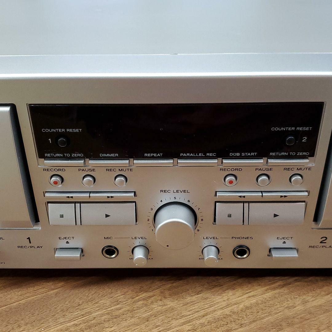 Teac W-1200 Double Cassette Deck Silver Power Supply 100V | eBay