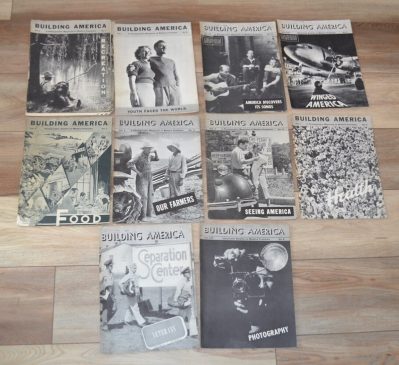 Building America Paper Magazines Lot of 10 Society of Curriculum Study 1930s