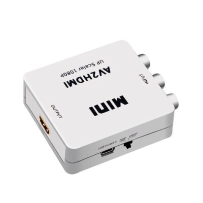 Rca To Hdmi Converter, Av To Hdmi Cable, 3 Rca Cvbs Composite To 1080p Hdmi Av Adapter Stotte Pal Ntsc Til Pc Laptop Tv Stb Vhs Vcr Kamera D