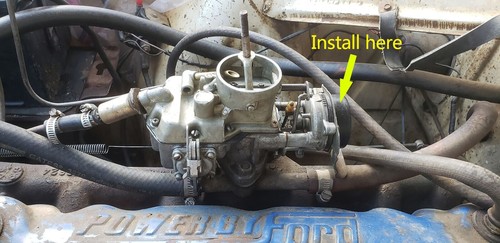 AUTOLITE 1100 CARBURETOR Thermostatic Choke w/ Spring - Picture 2 of 2