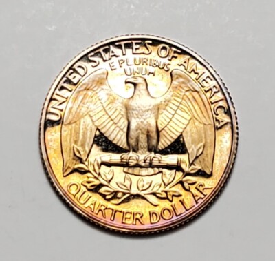 TONED 1984 S WASHINGTON QUARTER PROOF UNC #C3917