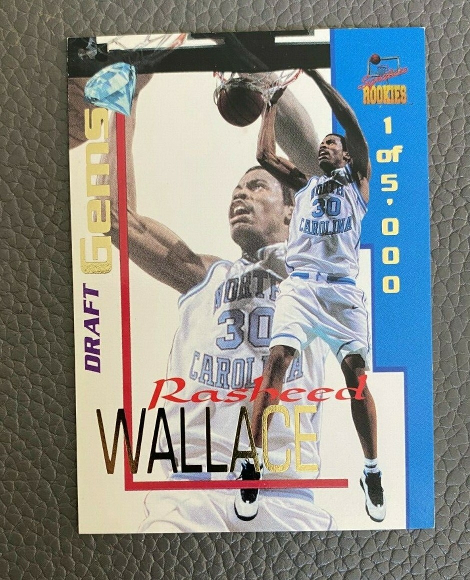 1995 Signature Rookies Draft Day Gems /5000 Rasheed Wallace #DG10 Rookie RC